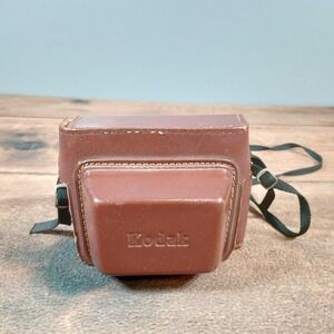 Kodak Automatic 35 Field Case Camera Brown Leather Vintage Untested